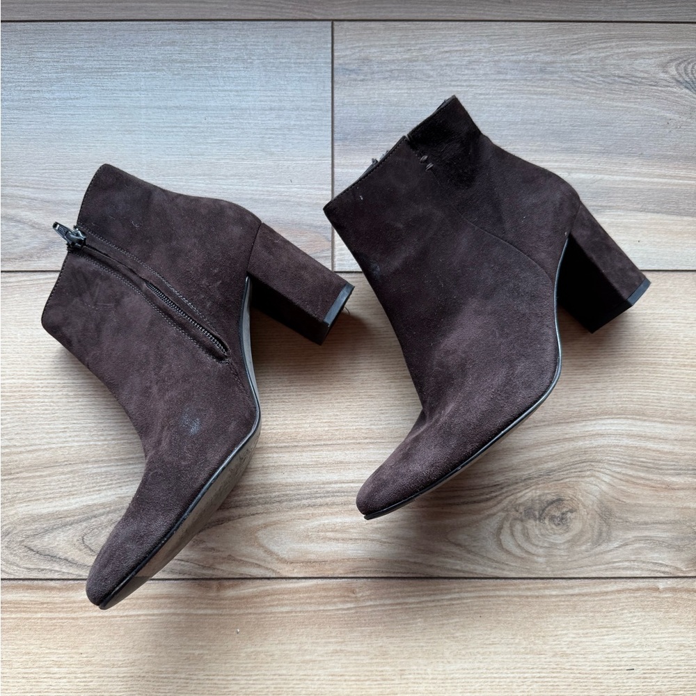 Paul Green Valerie Brown Suede Booties Ankle Booties